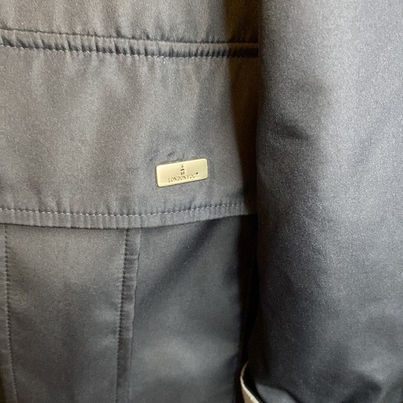 London Fog Emilia Navy & Grey Zip Up Hooded Jacket Size L - Picture 5 of 14